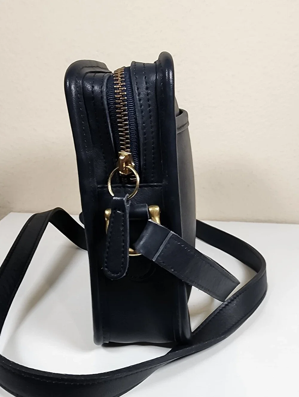 Vintage Coach Navy Kit Bag #9973